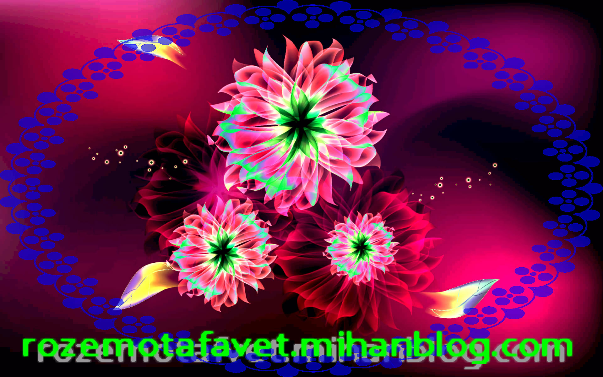 گل سه بعدی زیبا