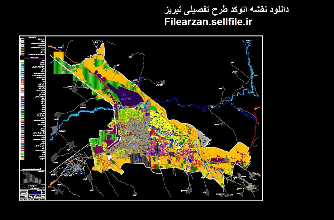 دانلود نقشه طرح تفصیلی تبریز