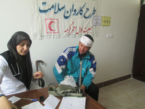 اعزام کاروان سلامت هلالاحمر به مناطق محروم شهرستان گرمه