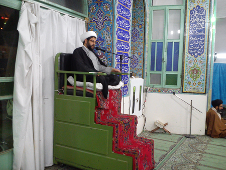 سخنرانی امام جمعه قهدریجان در مسجد امام صادق (ع) کلیشاد