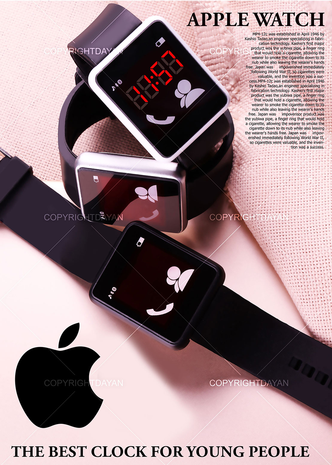 ساعت ال ای دی apple watch