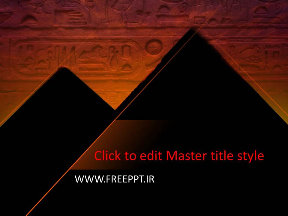 قالب پاورپوینت مصر باستان قالب پاورپوینت مصر باستان
