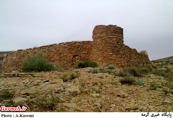 قلعه خداوردی درق نمادی از تمدن کهن شهرستان گرمه / تصاویر