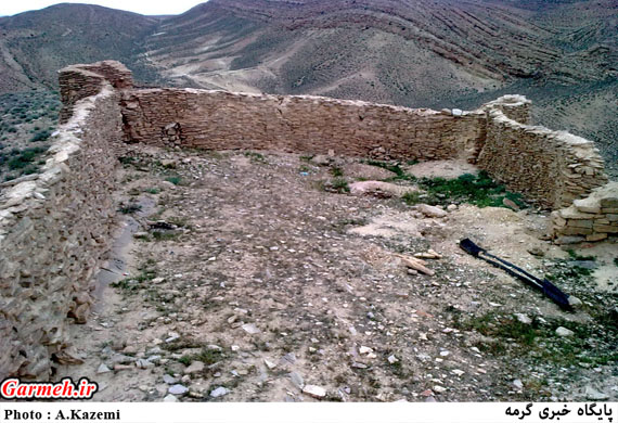 قلعه خداوردی درق نمادی از تمدن کهن شهرستان گرمه / تصاویر