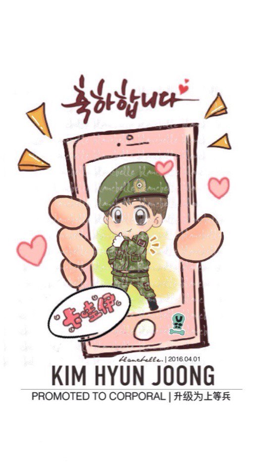 [blancbelle Fanart] Kim Hyun Joong - Promoted to Corporal [2016.04.01]