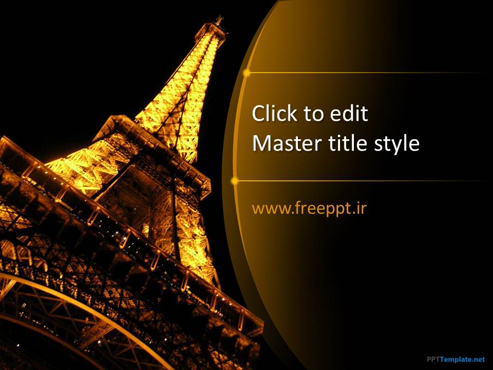 قالب پاورپوینت برج ایفل