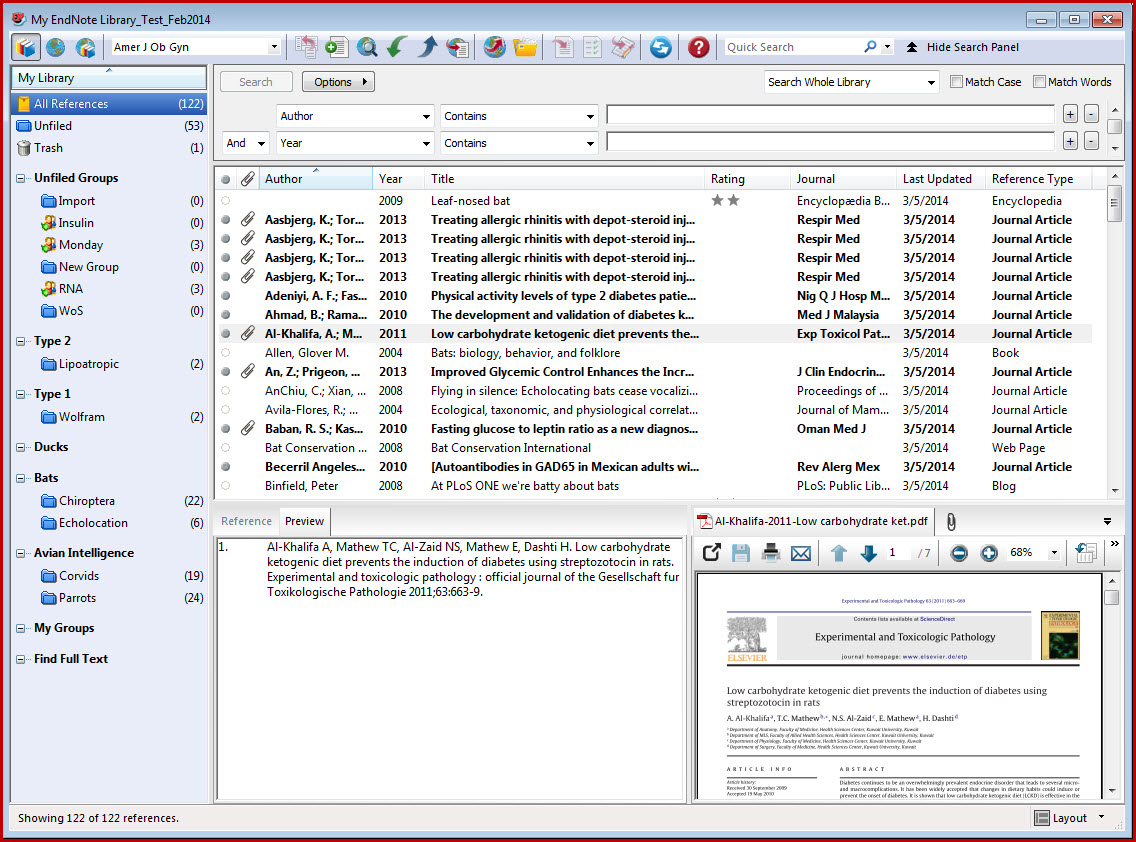 کاربردهای نرم افزار End Note
