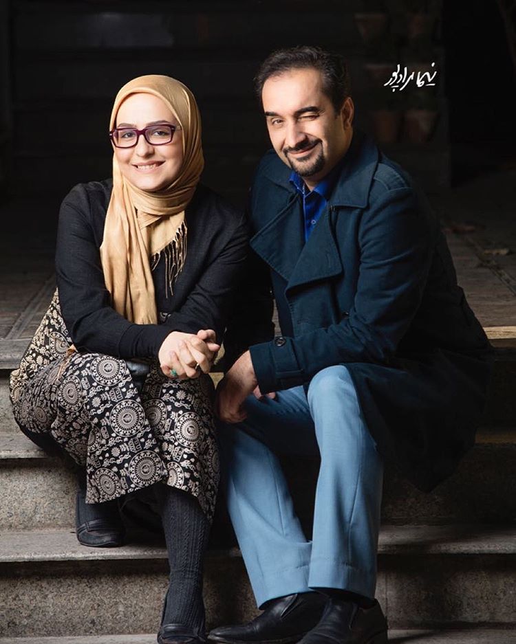 عکس نیما کرمی با همسرش زینب زارع