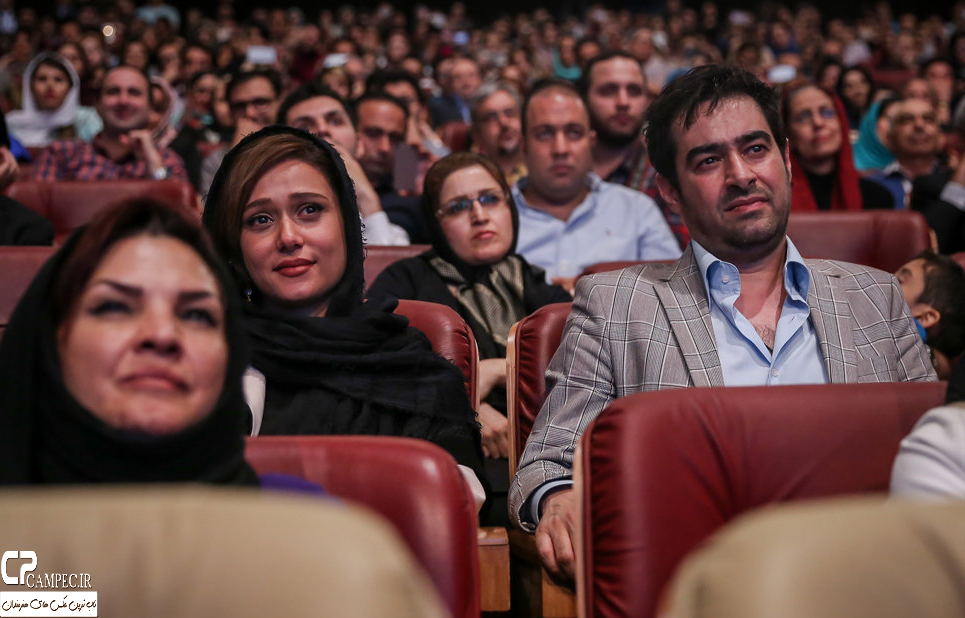 شهاب حسینی و پریناز ایزدیار در جشن پایان سریال شهرزاد