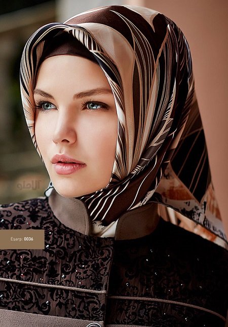 روسری جدید قهوه ای