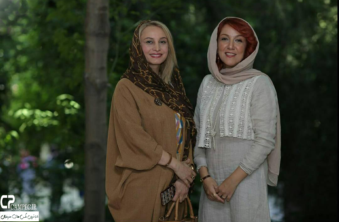 پانته آ بهرام و مریم کاویانی در افتتاحیه نمایشگاه زن و زمین