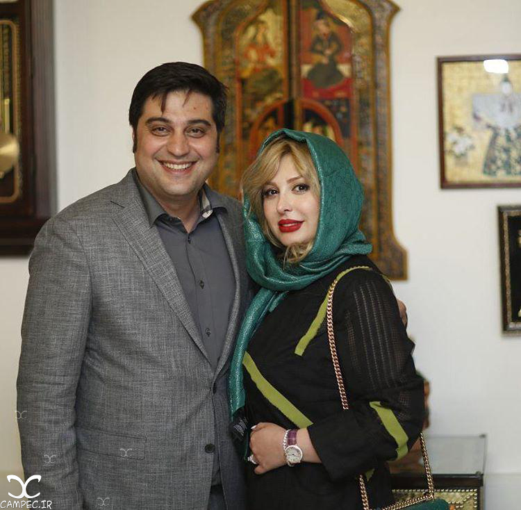 نیوشا ضیغمی با همسرش آرش پولاد خان