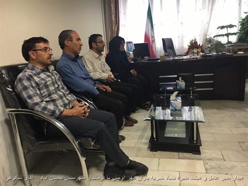 دیدار مدیر عامل و هیئت مدیره بنیاد خیریه یاران مهر اوجان با فرماندار شهرستان بستان آباد (آقای شکوهی)
