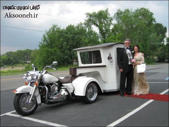 عکسهای دیدنی از یک ماشین عروسی عجیب