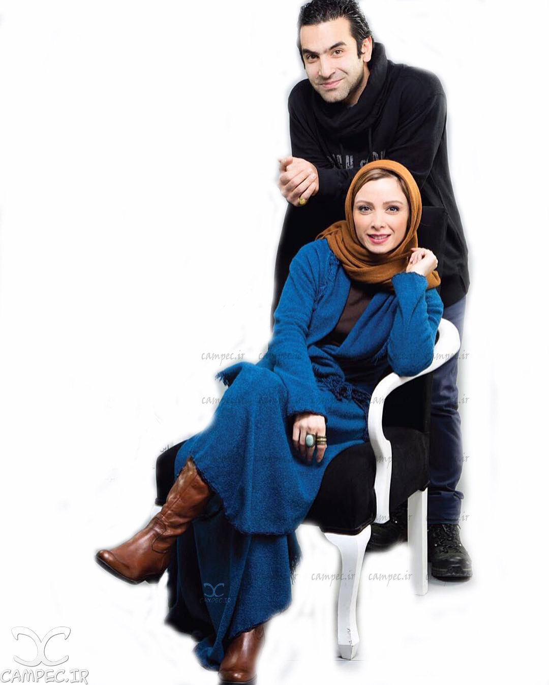 فرناز رهنما و همسرش کیارش اعتمادی