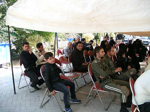 مراسم سالگرد شهادت شهید والامقام محمّد علی دولت آبادی در جوار معطر شهید واقع دربهشت زهرا(س) – شهید محمّد علی دولت آبادی اولین شهید پلیس 110 فاتب