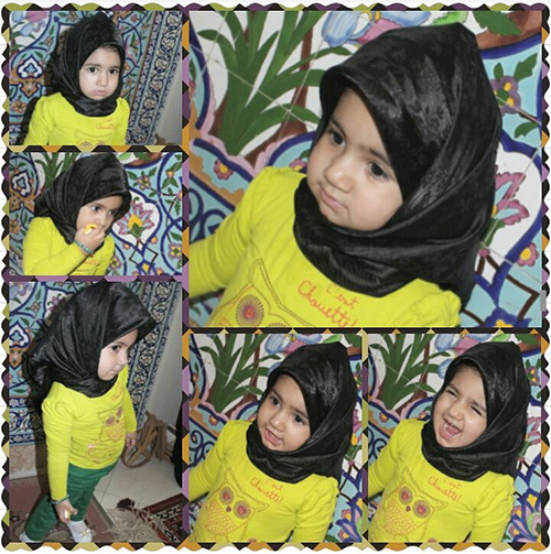 RAMAZAN_95 احیا شب 21 رمضان کودکان روسری دخترانه حجاب محجبه کوچولو من حجاب را دوست دارم