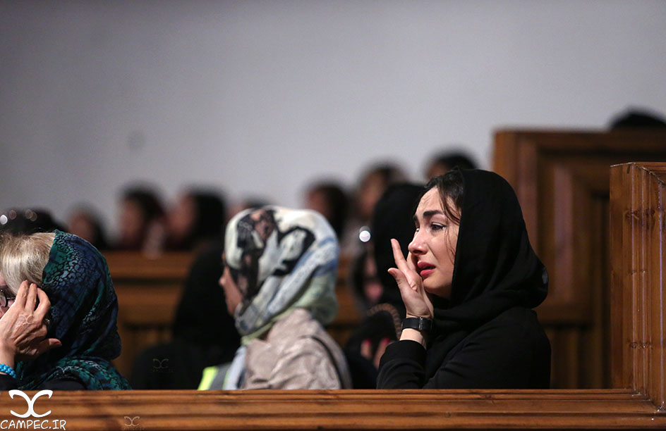 هانیه توسلی در مراسم یادبود عباس کیارستمی