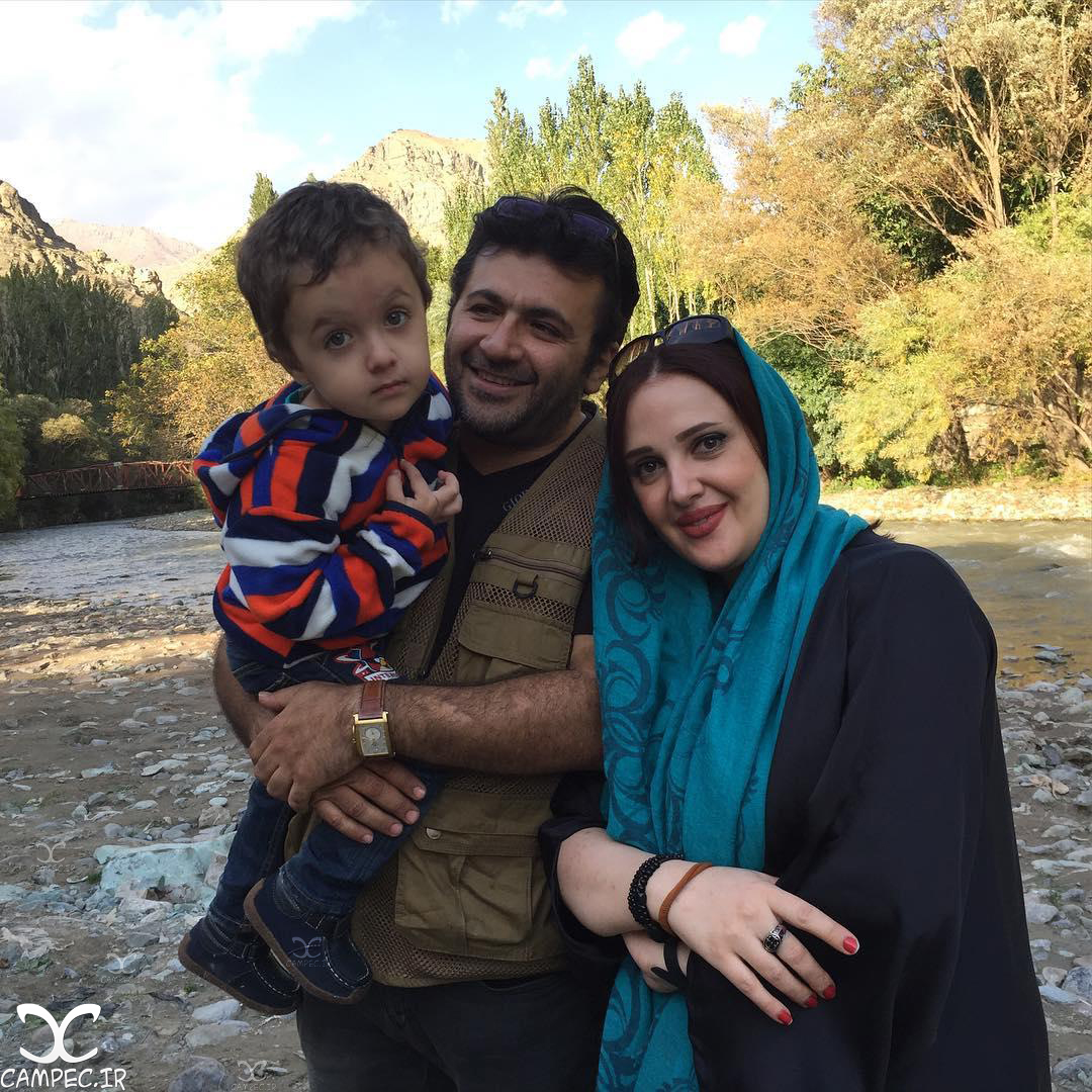 شهرام عبدلی و همسر و پسرش