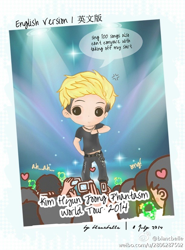 blancbelle Fanart - Kim Hyun Joong Phantasm World Tour 2014