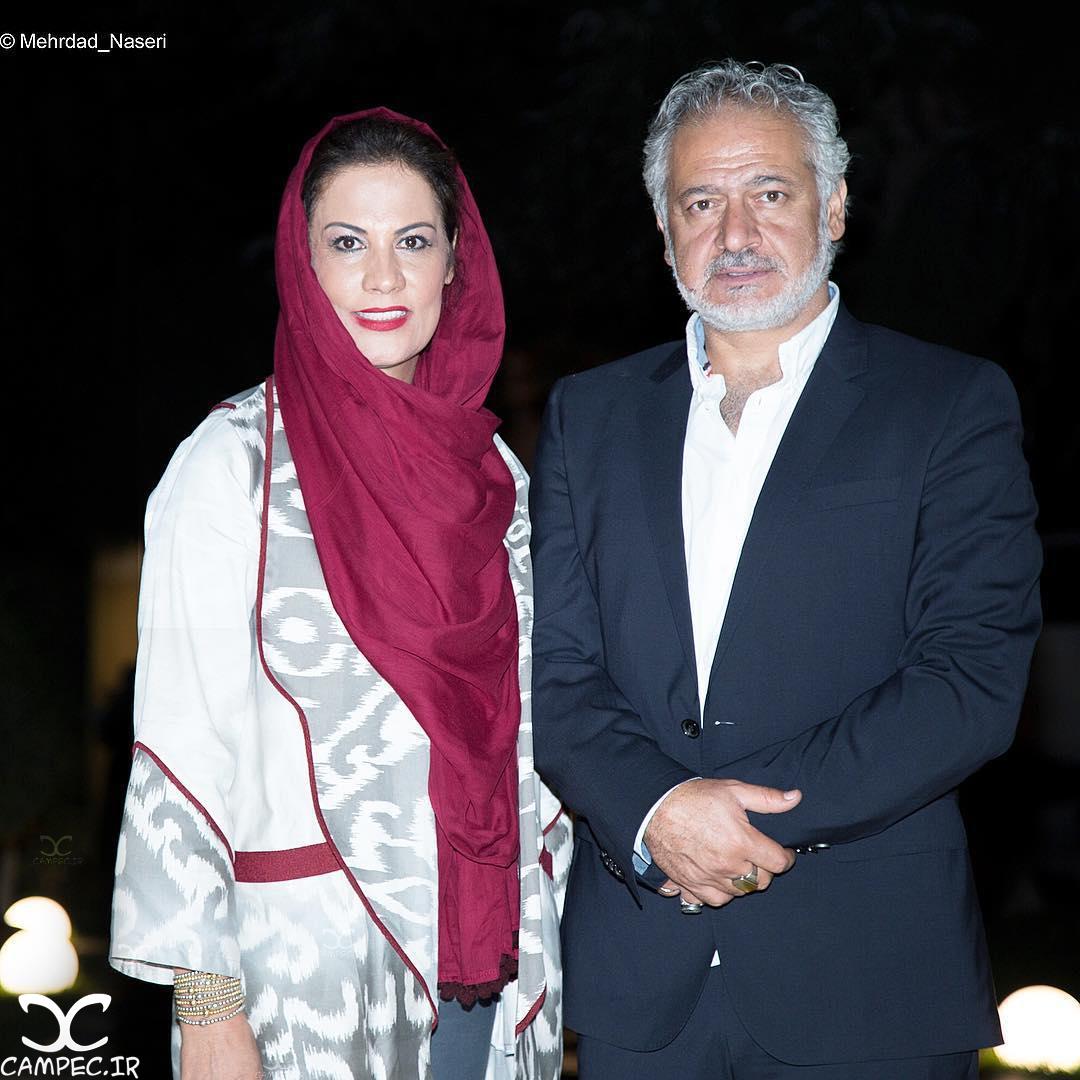 مجید مشیری و همسرش در اکران خصوصی فیلم آی آدمها