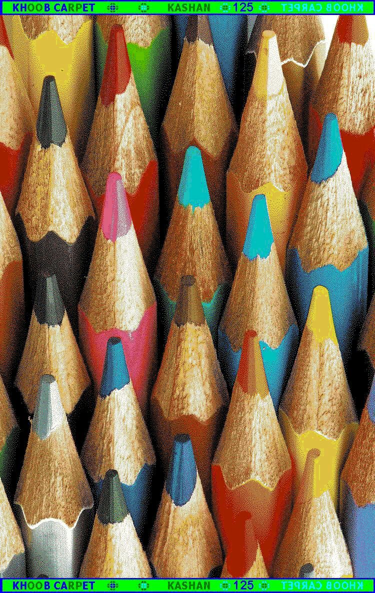 فرش فانتزی مداد رنگی