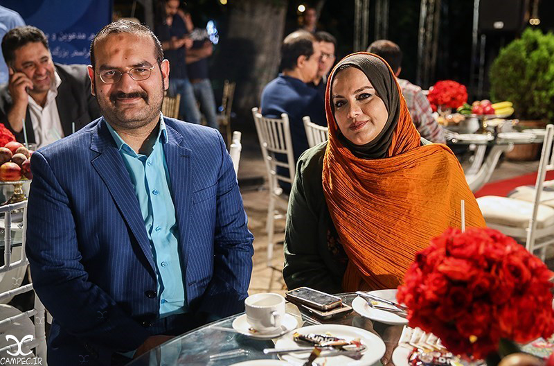 نرگس آبیار و همسرش در جشن روز ملی سینما