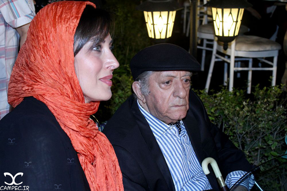 عزت الله انتظامی و مهتاب کرامتی در جشن روز ملی سینما