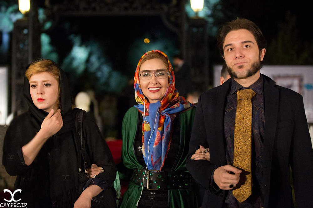 کتایون ریاحی و پسرش در جشن روز ملی سینما