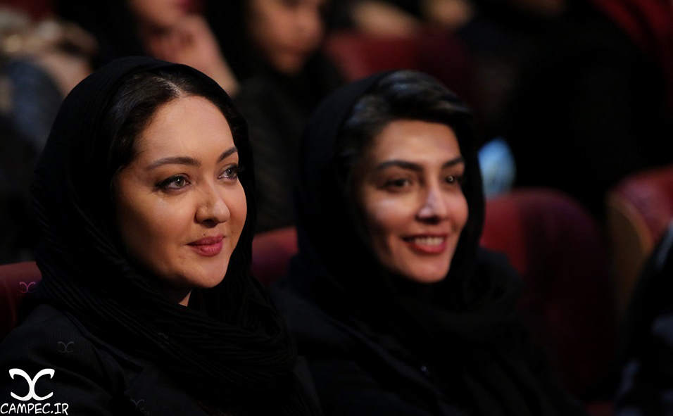 نیکی کریمی و لیلا زارع در افتتاحیه جشنواره 35 فیلم فجر