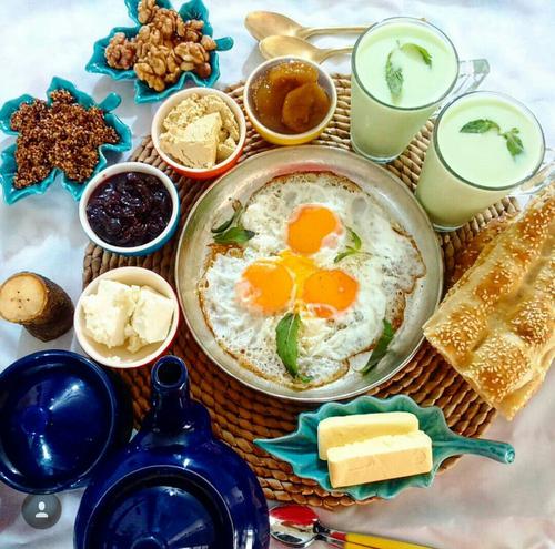 Image result for ‫صبح بخير با صبحانه‬&lrm;