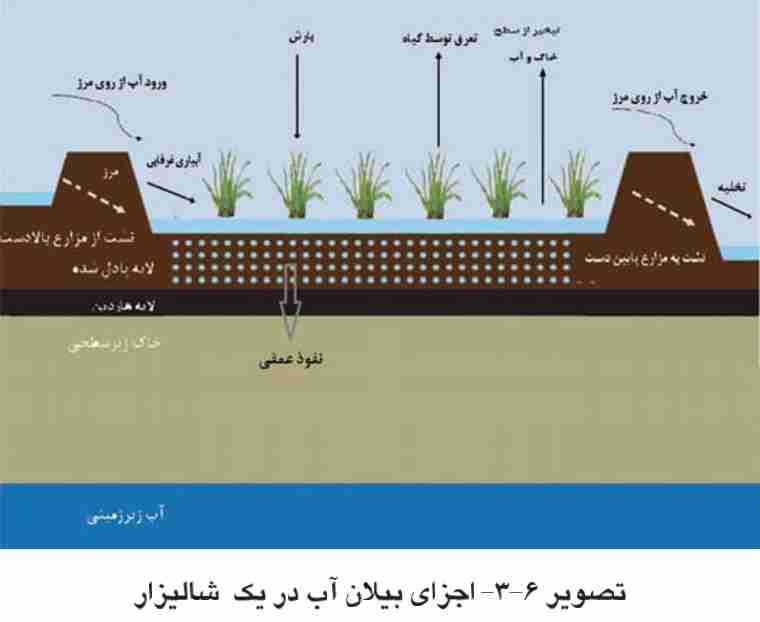 اجرای بیلان آب در یک شالیزار به منظور مدیریت آبیاری برنج در شالیزار