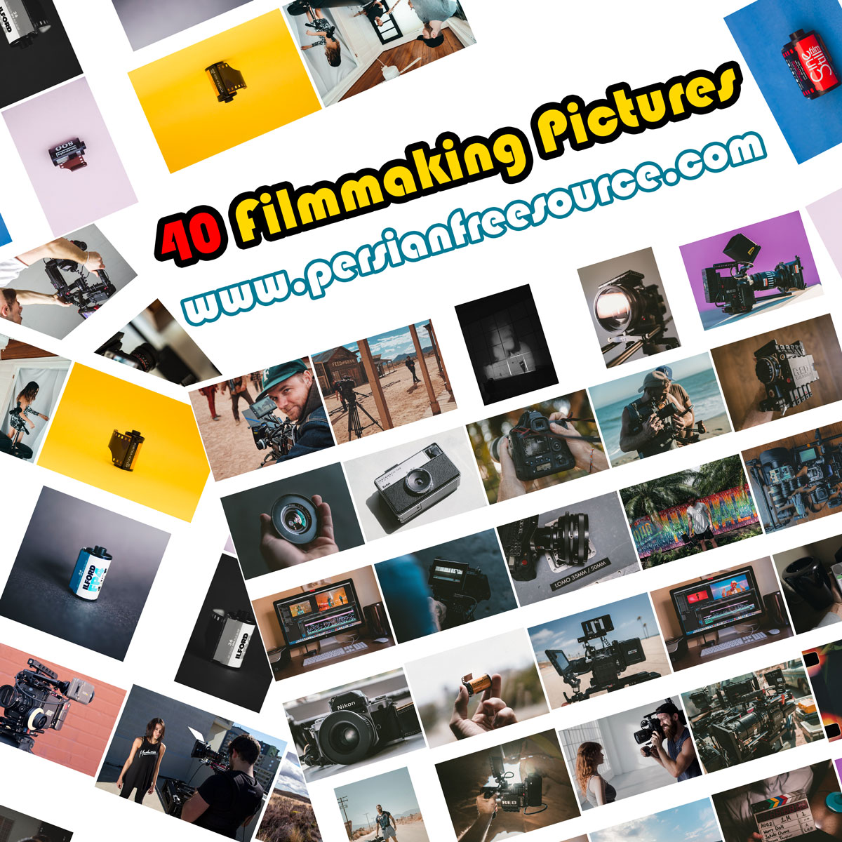 دانلود مجموعه ۴۰ عکس مربوط به فیلم سازی و دوربین  Filmmaking Pictures