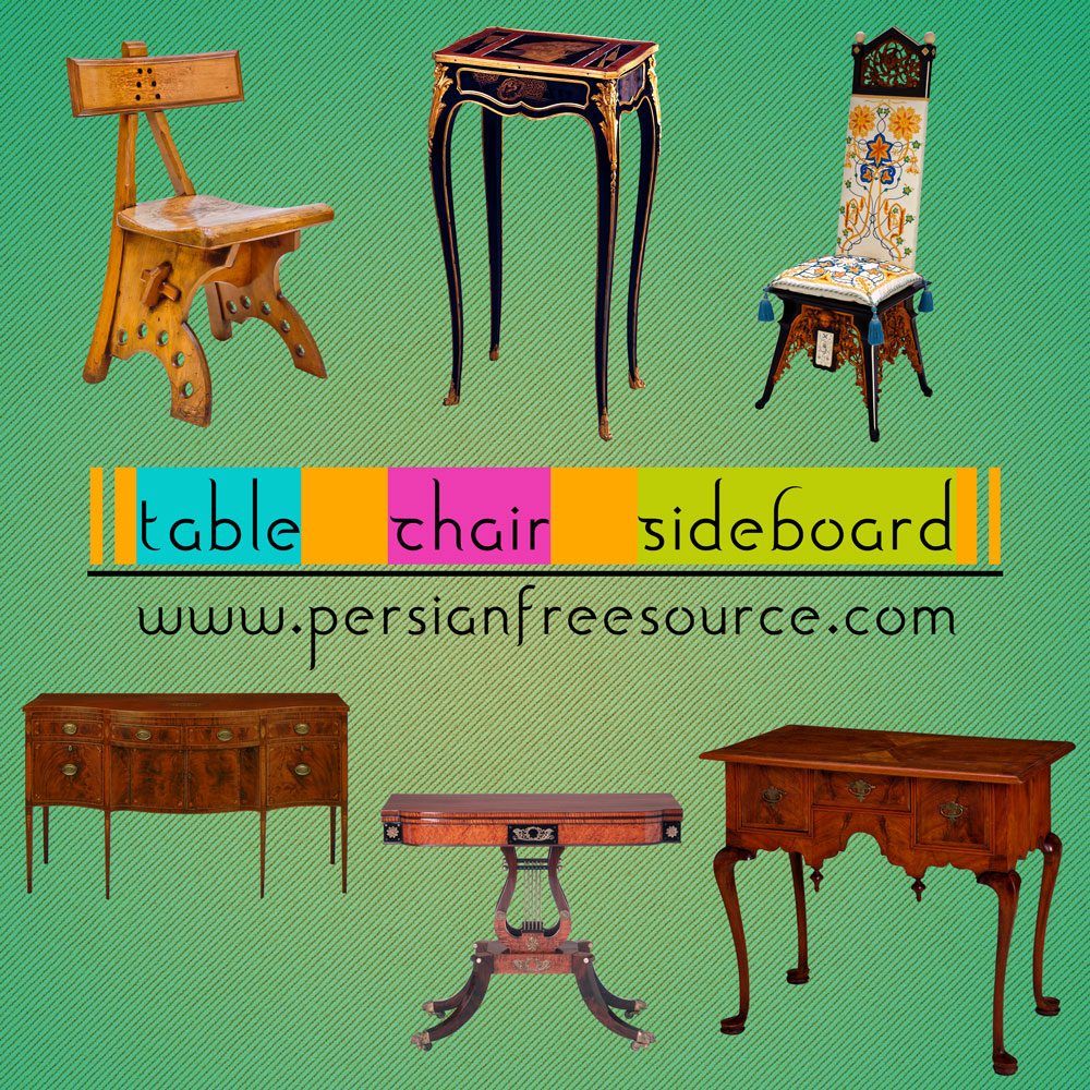 مجموعه میز و صندلی لایه باز و با کیفیت Table Chair SideBoard Pictures