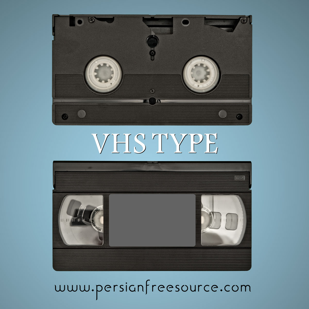 دانلود فایل لایه باز نوار ویدیو قدیمی VHS Type