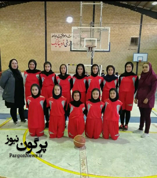 درخشش تیم مینی بسکتبال دختران قیروکارزین در مسابقات استان فارس
