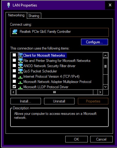 Anod Network Security Filter Driver