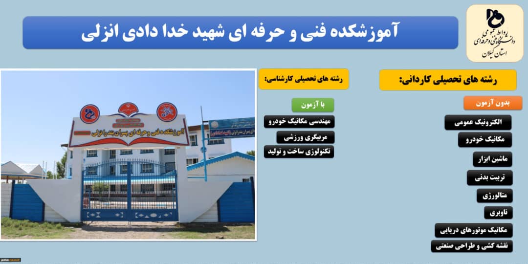 پذیرش رایگان دانشگاه های فنی و حرفه ای فرصت خوبی برای تحصیل فرزندان خانواده های کم برخوردار 2 IMG 20200127 WA0006