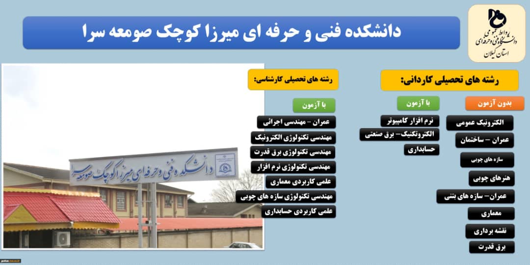 پذیرش رایگان دانشگاه های فنی و حرفه ای فرصت خوبی برای تحصیل فرزندان خانواده های کم برخوردار 5 IMG 20200127 WA0010