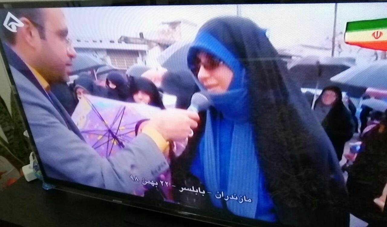 ضبط برنامه راهپیمایی 22 بهمن در شهرستان بابلسر با اجرای هومن نصیرایی برای سیمای مازندران 