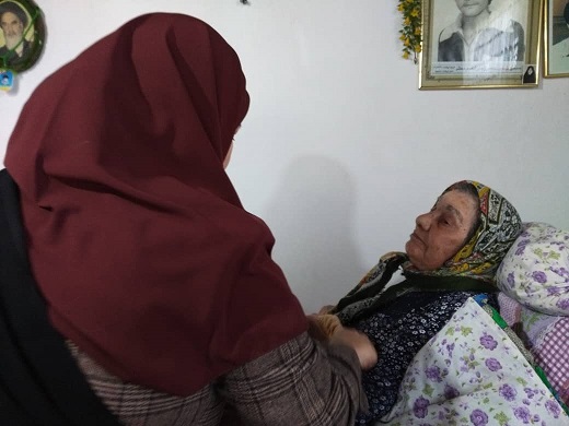 دیدار از مادر شهید بمناسبت روز تکریم از مادران و همسران شهید ( وفات حضرت ام البنین )