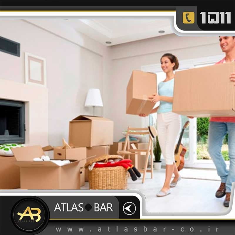بسته بندی اثاثیه توسط شرکت باربری و اتوبار
