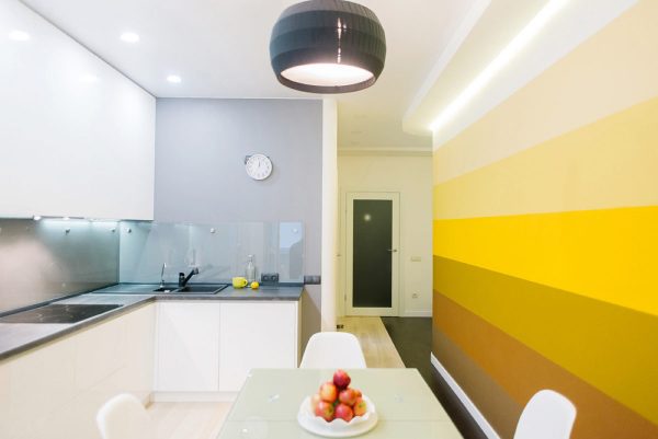 کابینت آشپزخانه رنگ زرد11