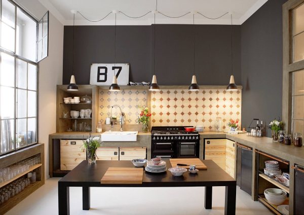 آشپزخانه به سبک صنعتی22