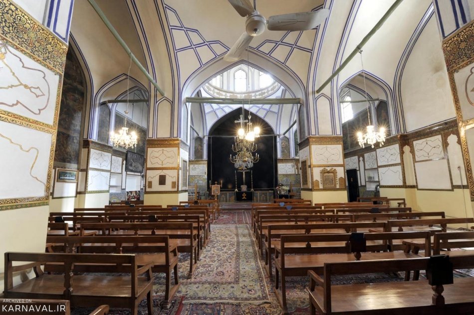نمای داخلی کلیسای میناس اصفهان